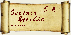 Selimir Mušikić vizit kartica